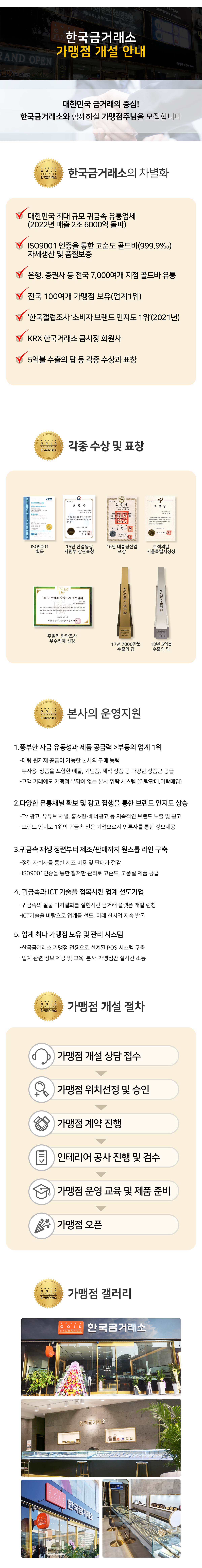 가맹 개설 안내